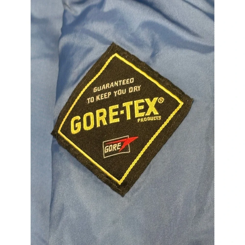 LL‎ Bean Gore Tex Kids XL 18 Blue Navy Hooded Waterproof Rain Jacket
